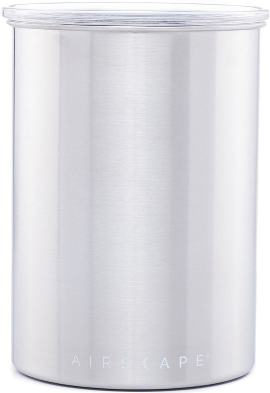 Planetary Design Airscape Kilo Coffee Storage - Grande contenitore per alimenti con coperchio ermetico brevettato, valvola a 2 vie, mantiene la freschezza, contiene 1 kg di fagioli secchi (bianco