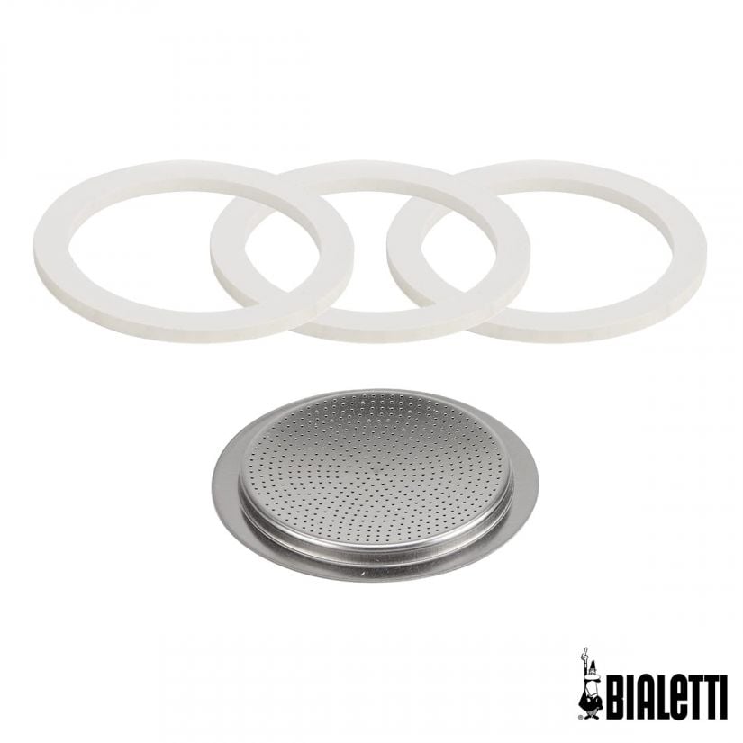 Bialetti spare gasket set for the 1 cup Moka Express stovetop espresso maker