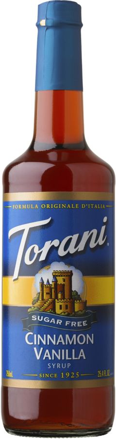 Torani Sugar Free Cinnamon Vanilla Syrup 750 ml