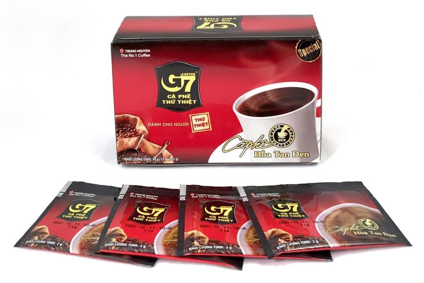 coffeeeee専用 Trung Nguyen G7 Pure Black Instant Coffee 15 x 2 g - Crema