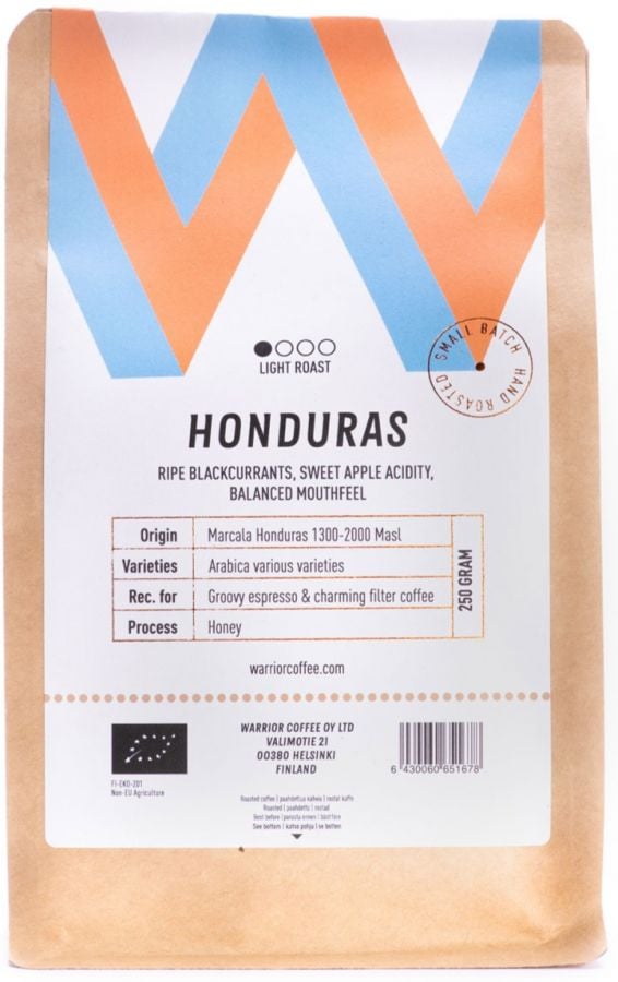Warrior Warrior Coffee Honduras Comsa Organic 250 g Coffee Beans