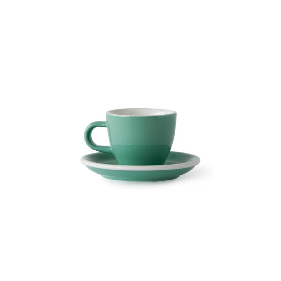 Acme Demitasse Espresso Cup 70 ml + Saucer 11 cm, Feijoa Green