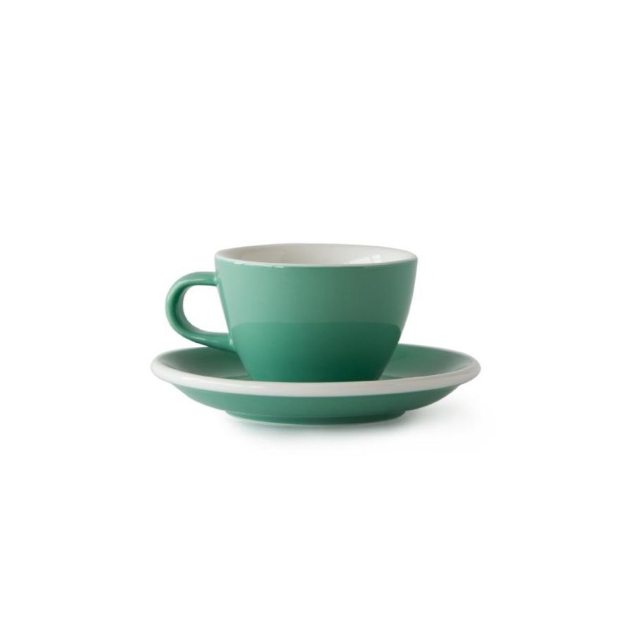 Acme Petite Tasse Cappuccino 150 ml + Soucoupe 14 cm, Vert Feijoa