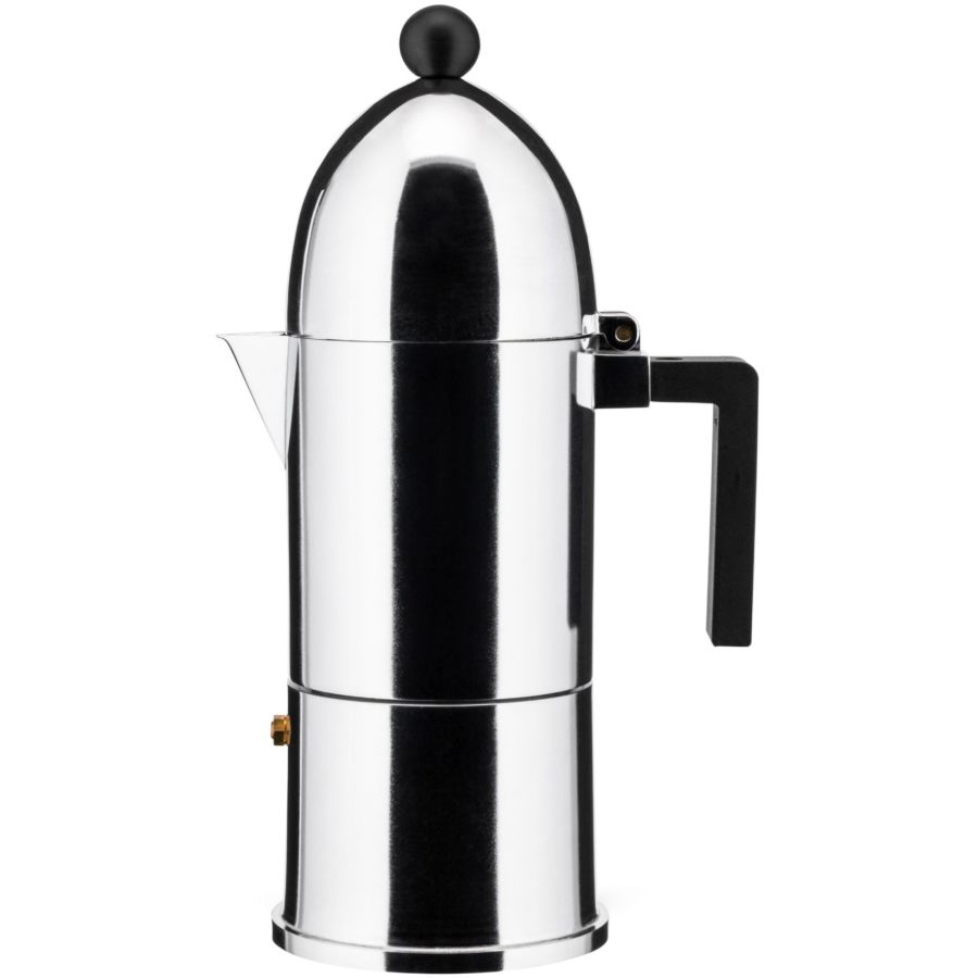 Alessi La Cupola 9095/6BFM Induction Stovetop Espresso Coffee Maker, 6 Cups