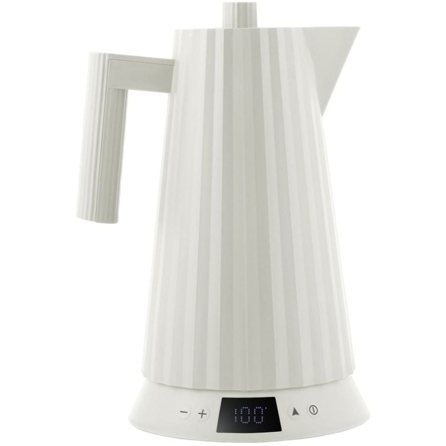 Alessi MDL21 Plissé Water Kettle With Temperature Adjustment 1,7 l, White