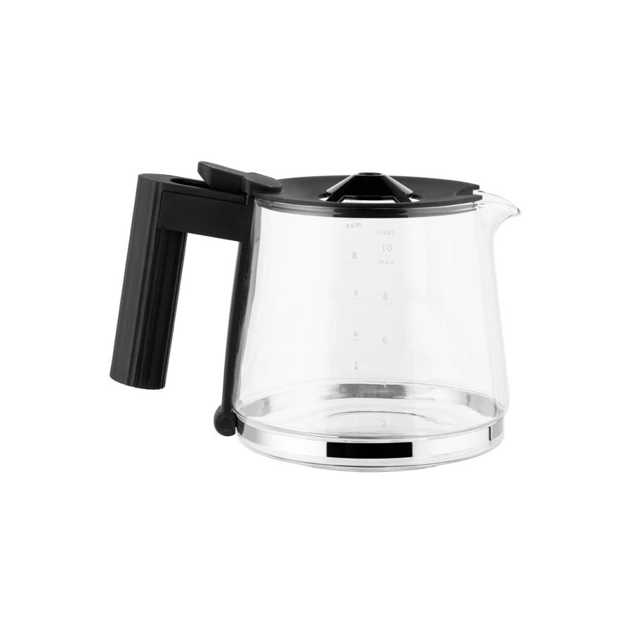 Alessi Glass Jug For MDL14 Plissé Coffee Maker, Black