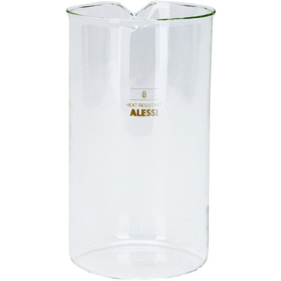 Alessi 9094/8 verre de rechange pour cafetière à piston, 8 tasses