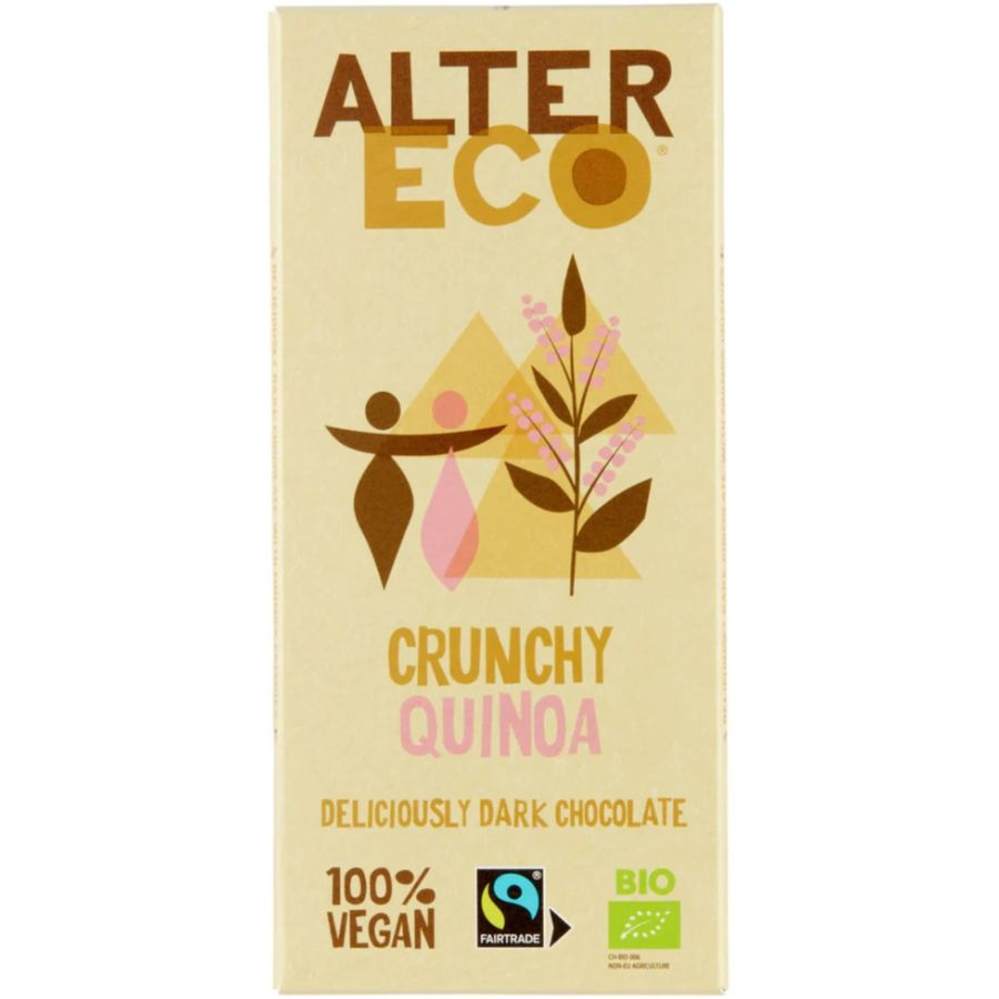 Alter Eco Crunchy Quinoa Dark Chocolate 60% 100 g