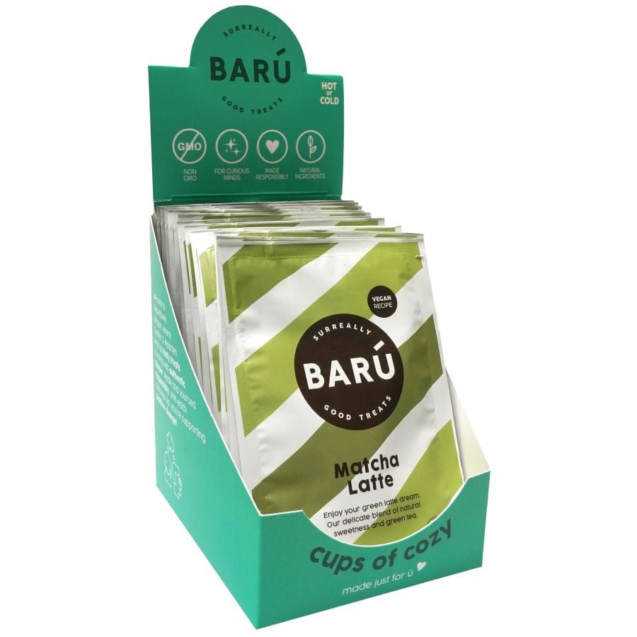 Barú Matcha Latte Sachets Display 12 × 20 g