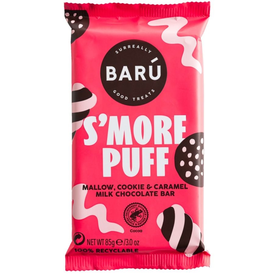 Barú S’more Puff Bonkers Bar Milk Chocolate 85 g
