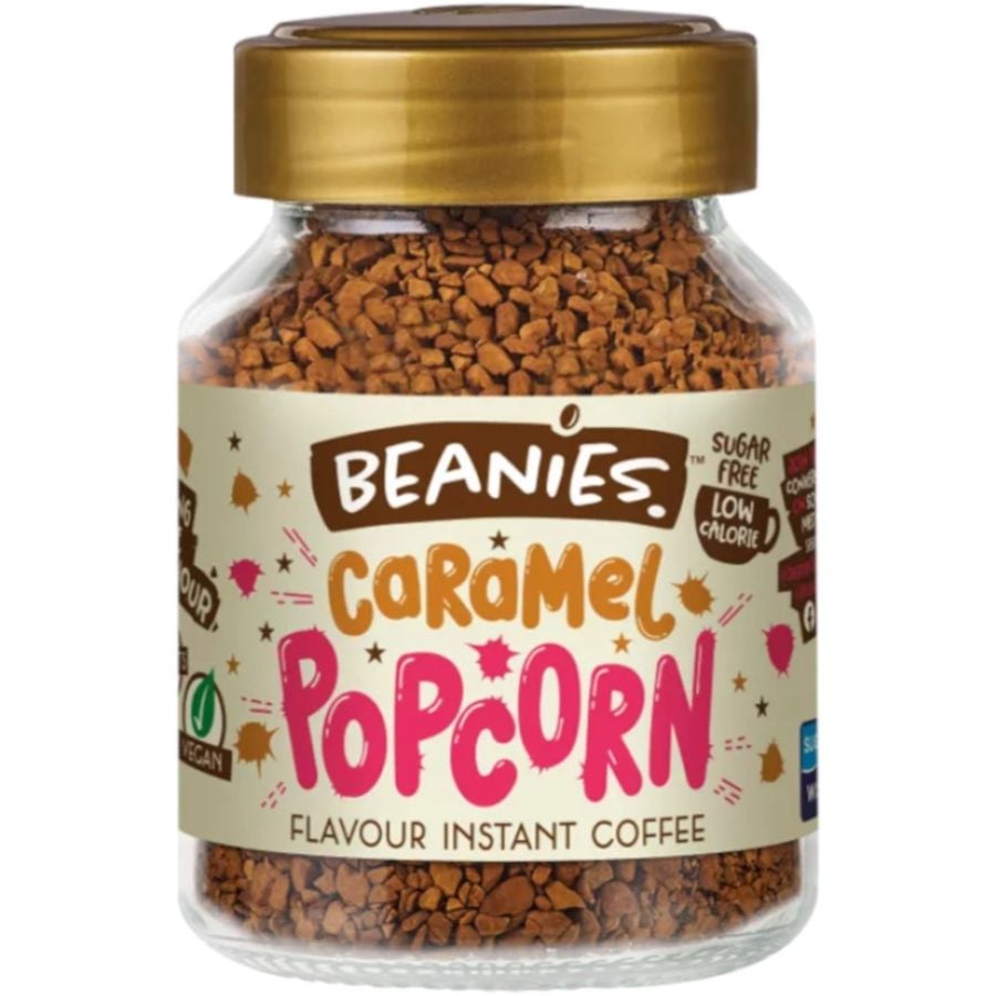 Beanies Caramel Popcorn café instantané aromatisé 50 g