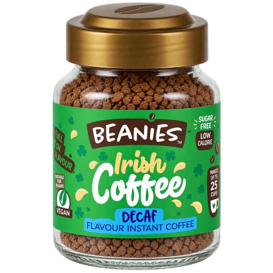 Beanies Decaf Irish Coffee café instantané décaféiné aromatisé 50 g
