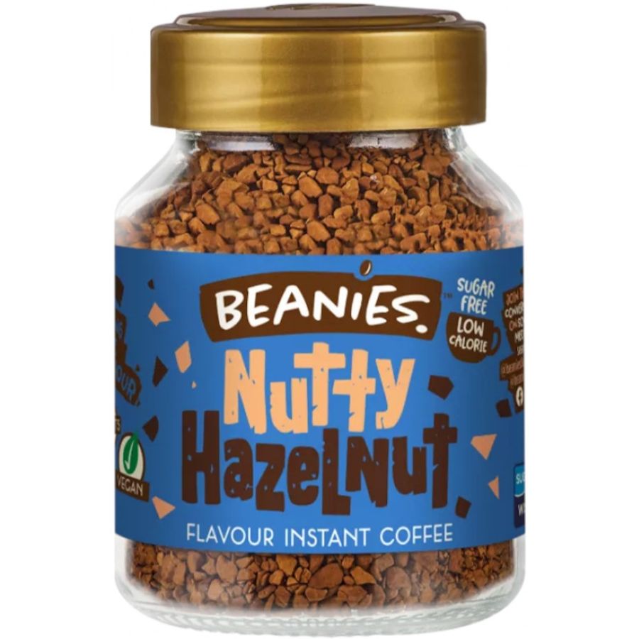 Beanies Nutty Hazelnut café instantané aromatisé 50 g