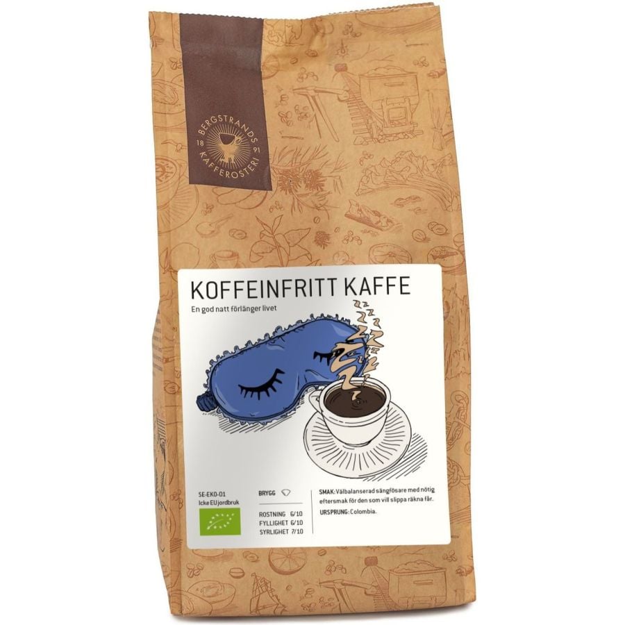 Bergstrands Koffeinfritt café décaféiné 250 g moulu