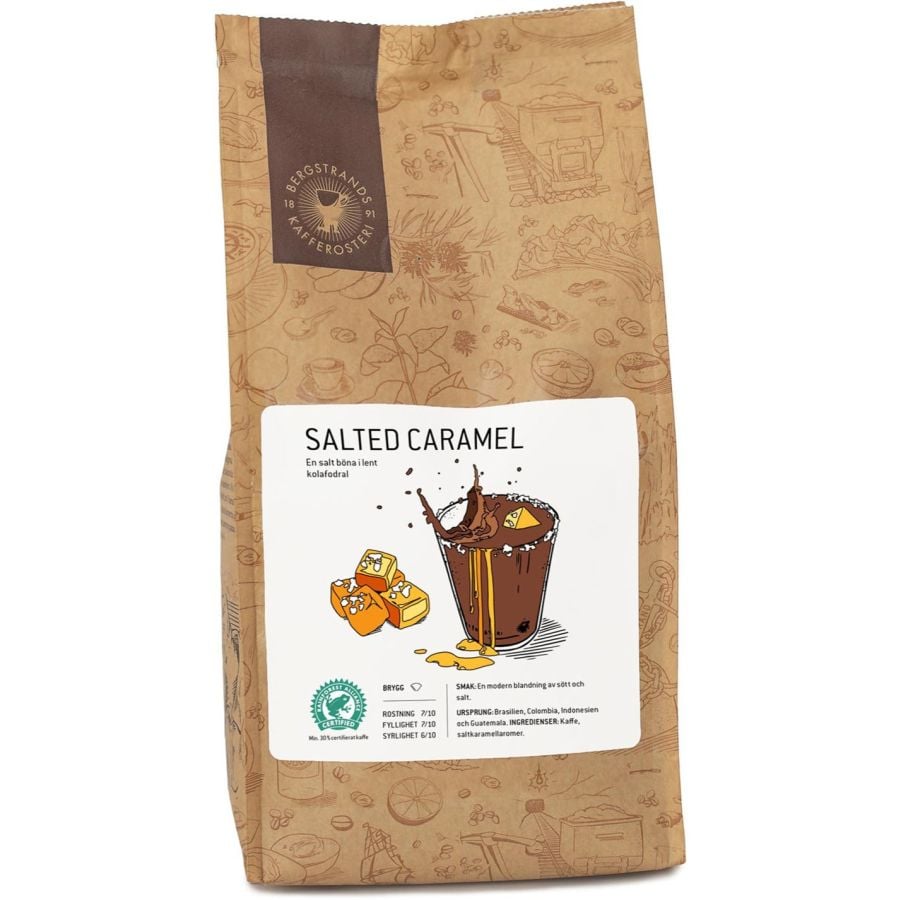 Bergstrands Salted Caramel Flavoured Coffee 250 g Ground