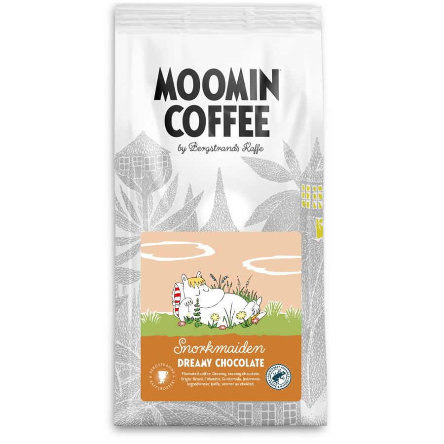 Bergstrands Moomin Snorkmaiden Dreamy Chocolate café aromatisé 250 g moulu