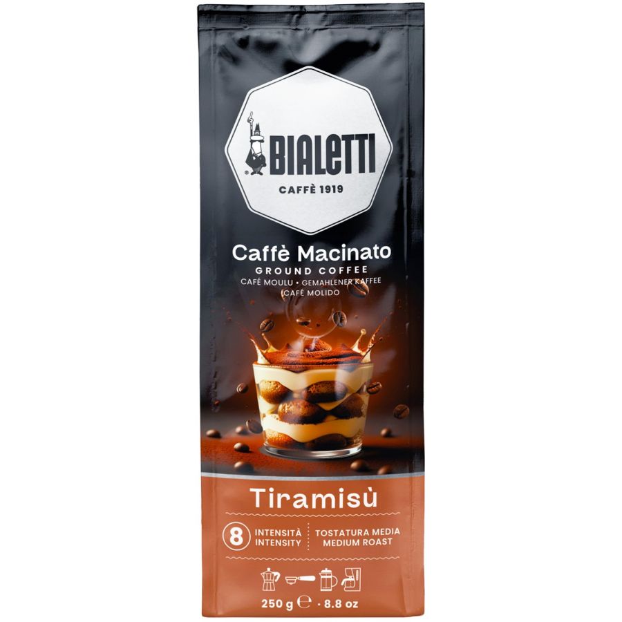 Bialetti Caffè Macinato Tiramisù Café Moulu Aromatisé 250 g