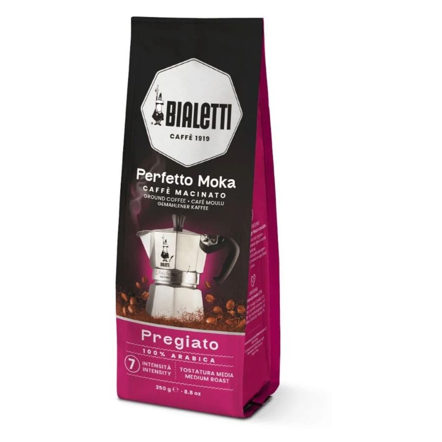 Bialetti Perfetto Moka Pregiato Ground Coffee 250 g
