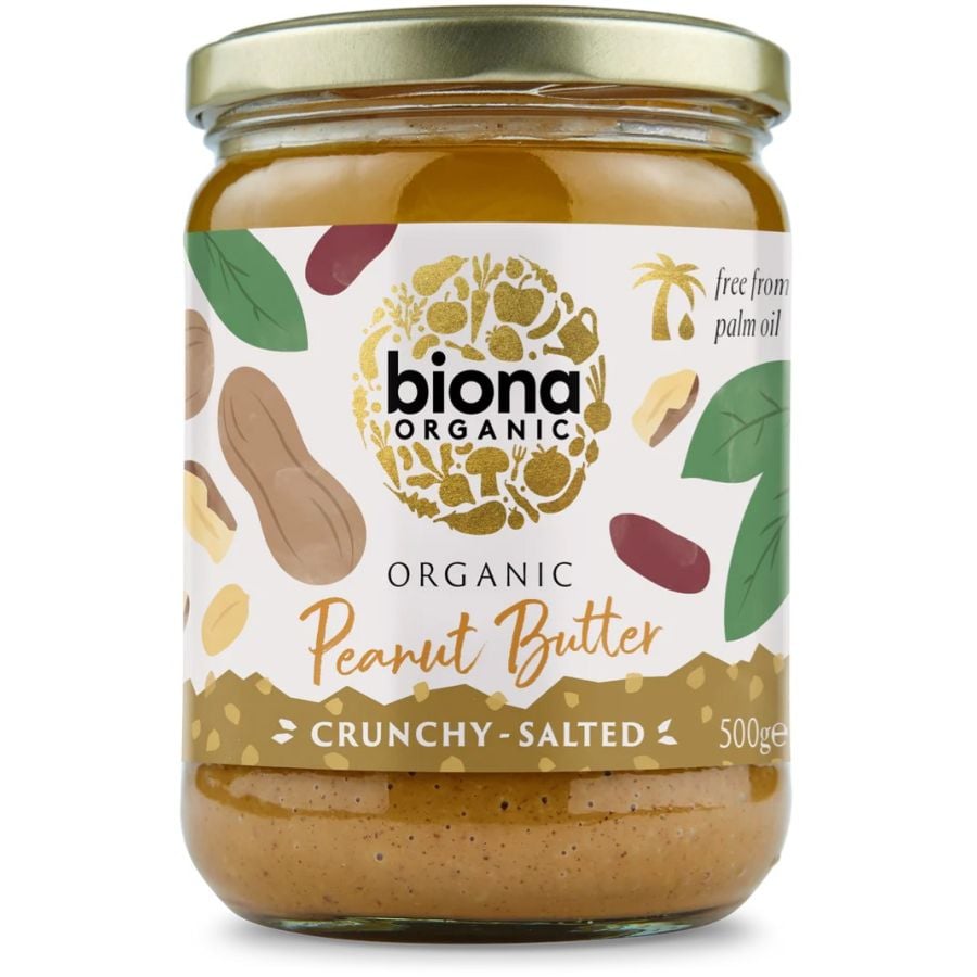 Biona Peanut Butter Crunchy Salted 500 g