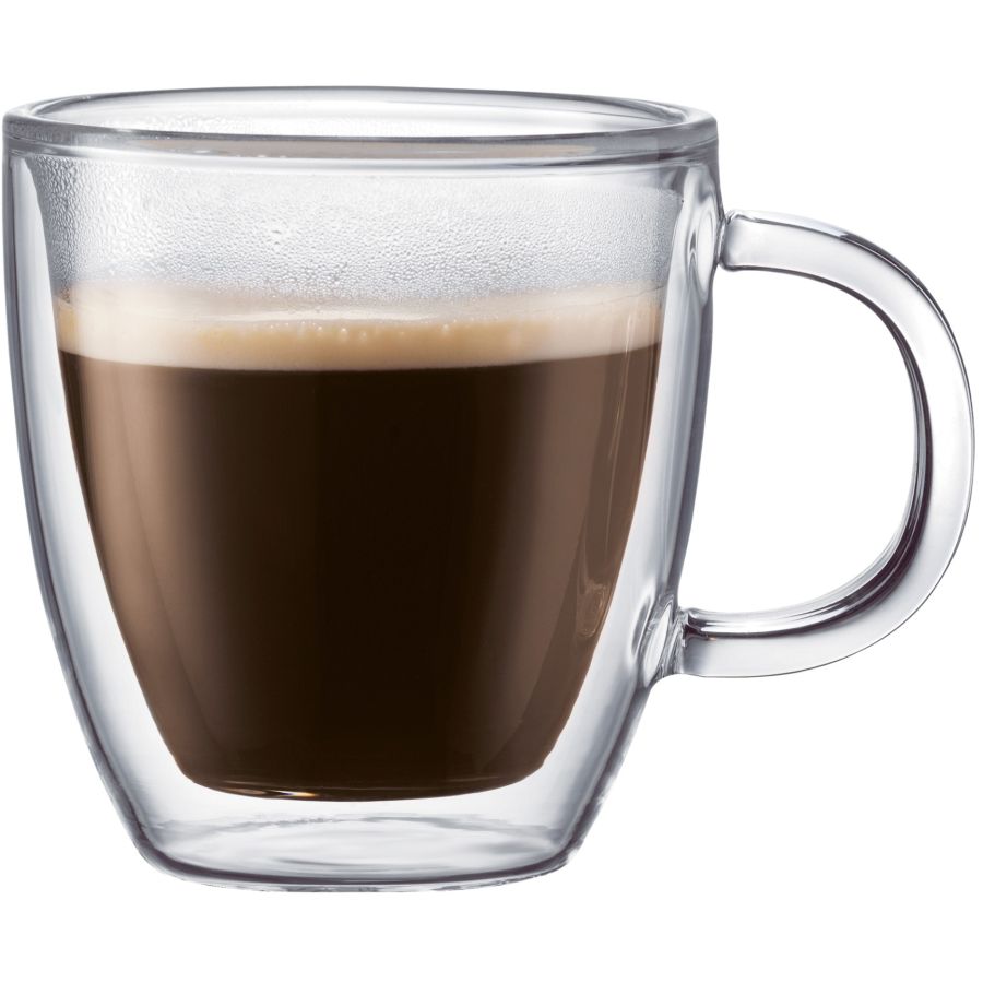 Bodum Bistro taza de vidrio de doble pared 150 ml, 2 uds.