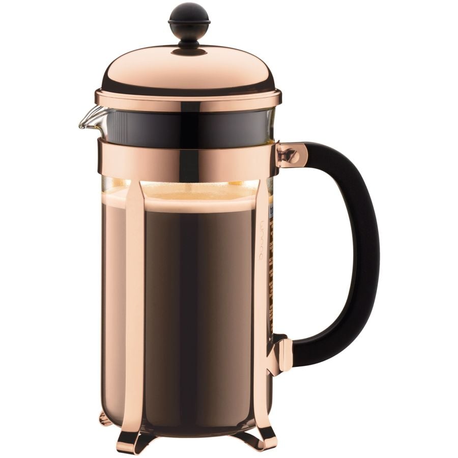 Bodum Chambord cafetière à piston 8 tasses 1000 ml, cuivre