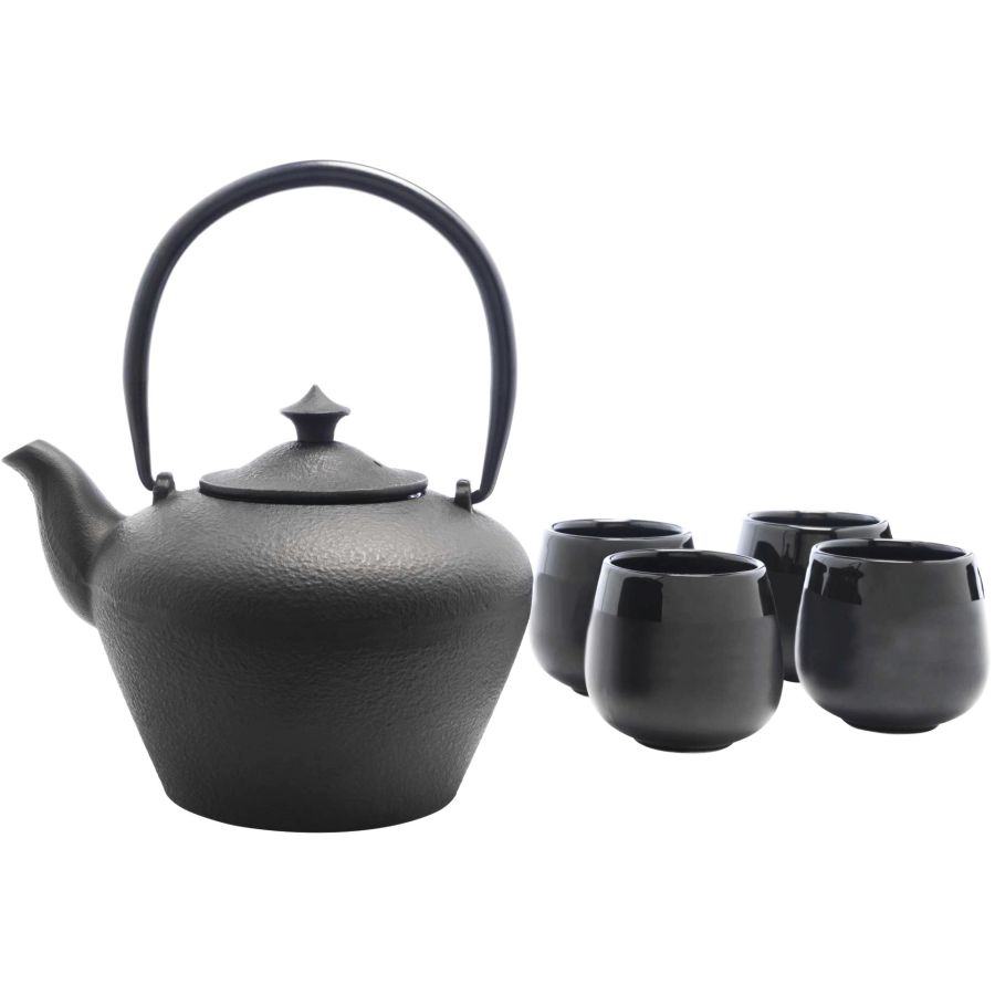Bredemeijer Chengdu Cast Iron Teapot1.0 l + 2 Tea Cups In Gift Box