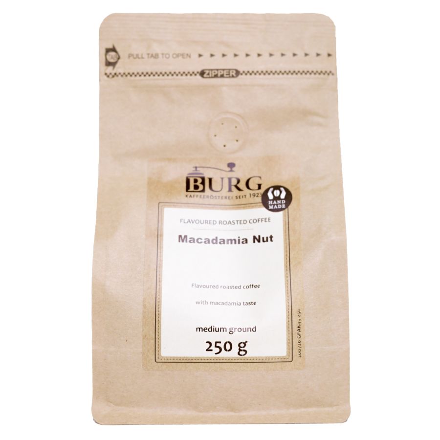 Burg café aromatisé, noix de macadamia 250 g moulu