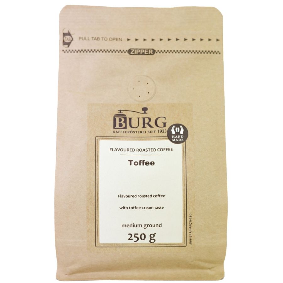 Burg café aromatisé, toffee 250 g moulu