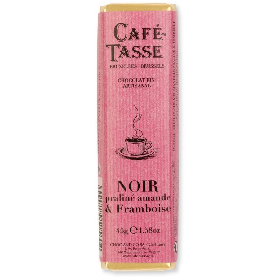 Café-Tasse Dark Chocolate Raspberry & Almond Praline 45 g