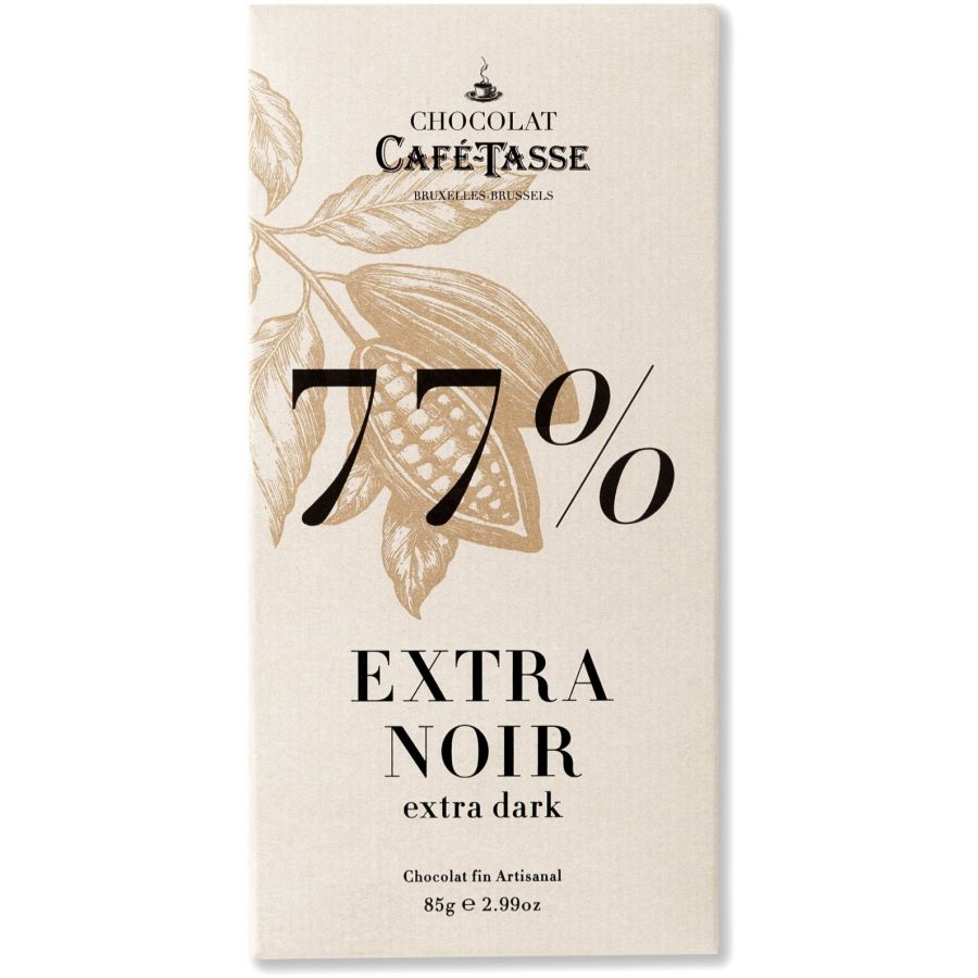 Café-Tasse Extra Dark 77% Chocolate 85 g