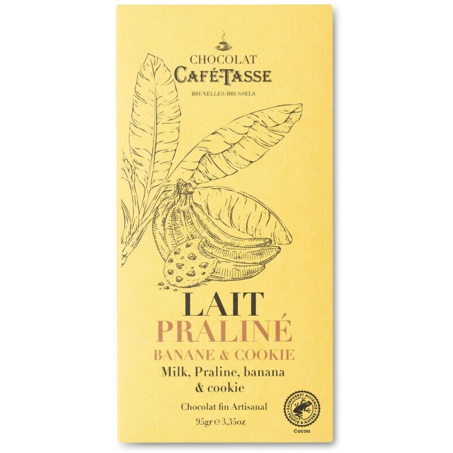 Café-Tasse Milk Chocolate, Praline, Banana & Cookie 95 g