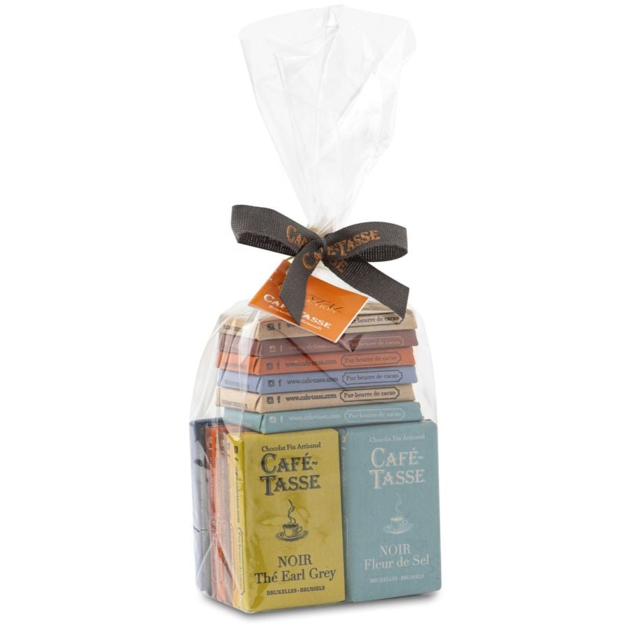 Café-Tasse 20 Mini Tablettes de Chocolat en Sachet Cristal 180 g