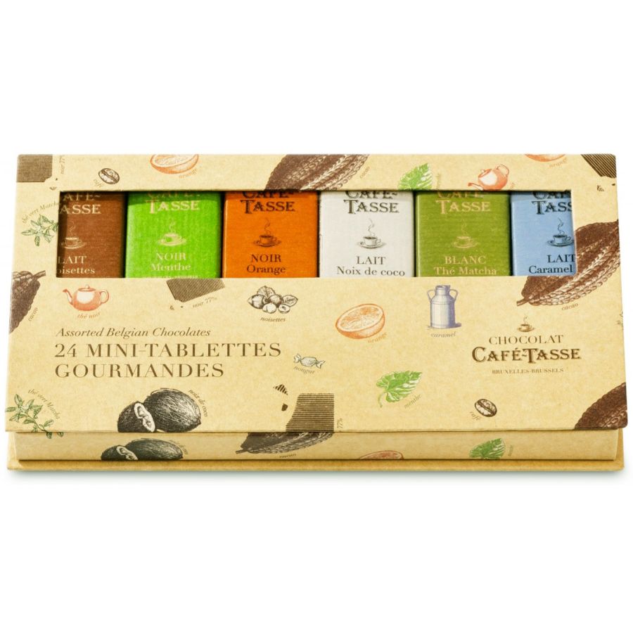 Café-Tasse Discovery Box 24 Mini Chocolate Bars 216 g