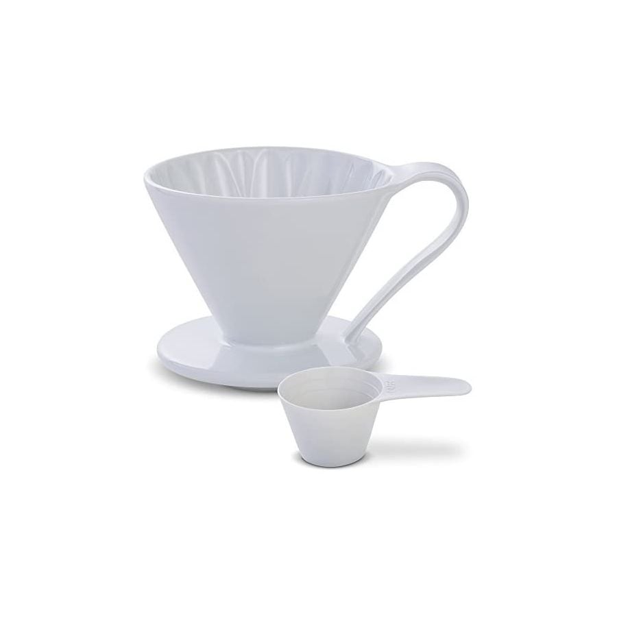 CAFEC Arita Ware Flower Dripper 4 tasses, blanc