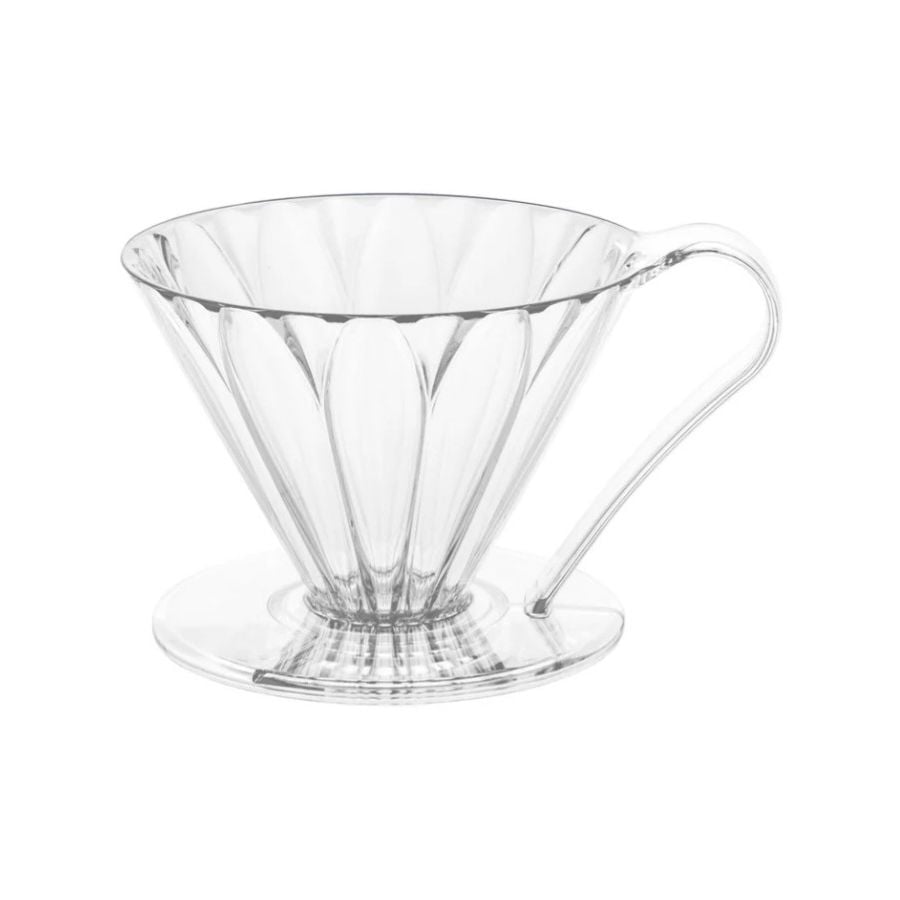 CAFEC Tritan Cone Shaped Flower Dripper 1 Cup, Clear