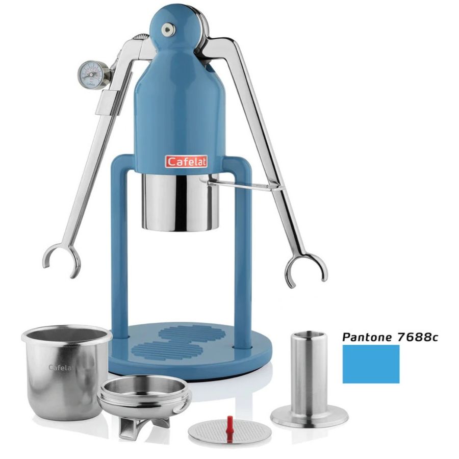 Cafelat Robot Barista Manual Espresso Maker, Blue