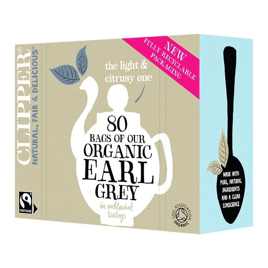 Clipper Organic Earl Grey Tea 80 bolsitas