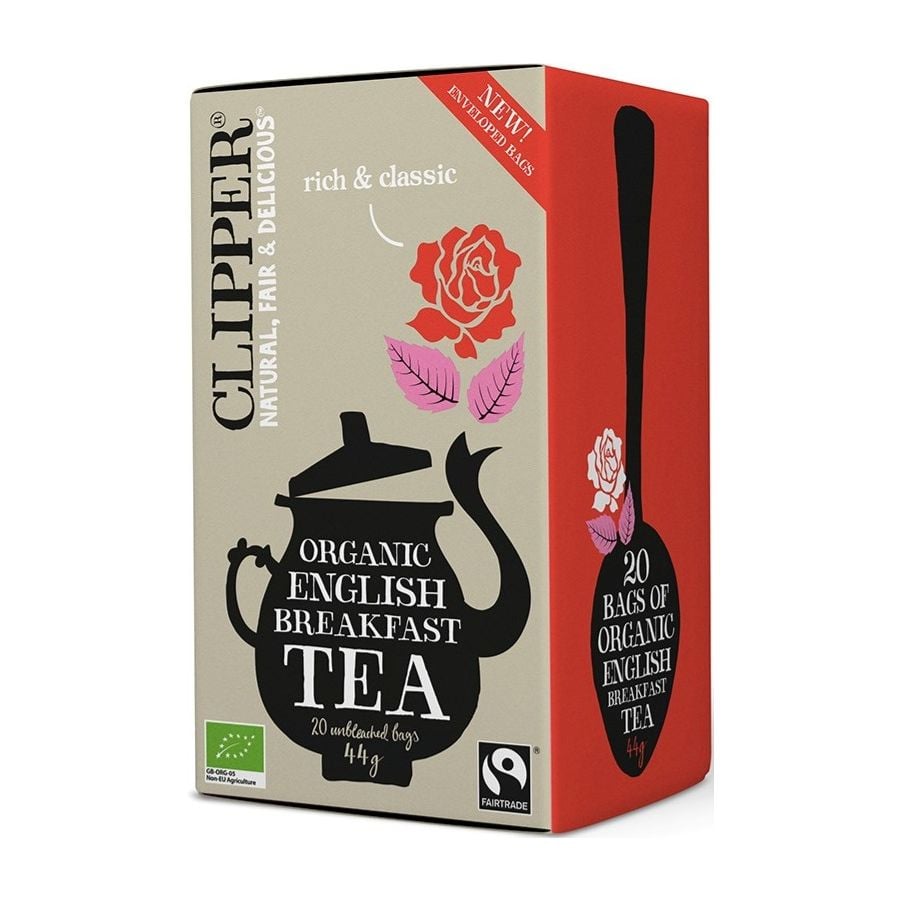 Clipper Organic English Breakfast Tea 20 bolsas de té