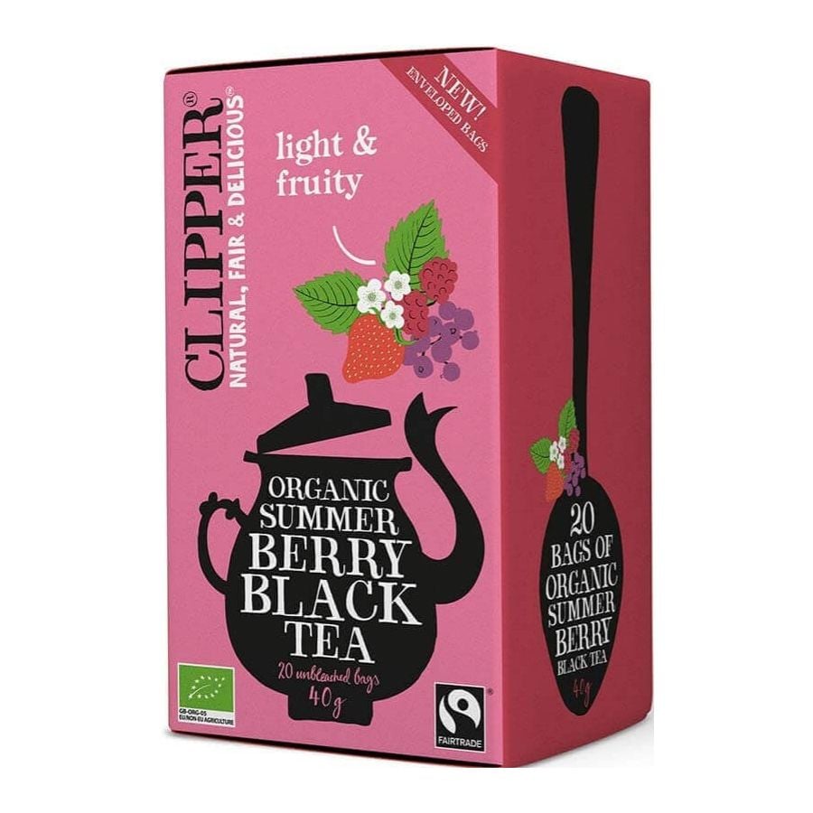 Clipper Organic Summer Berry Black Tea 20 bolsas de té