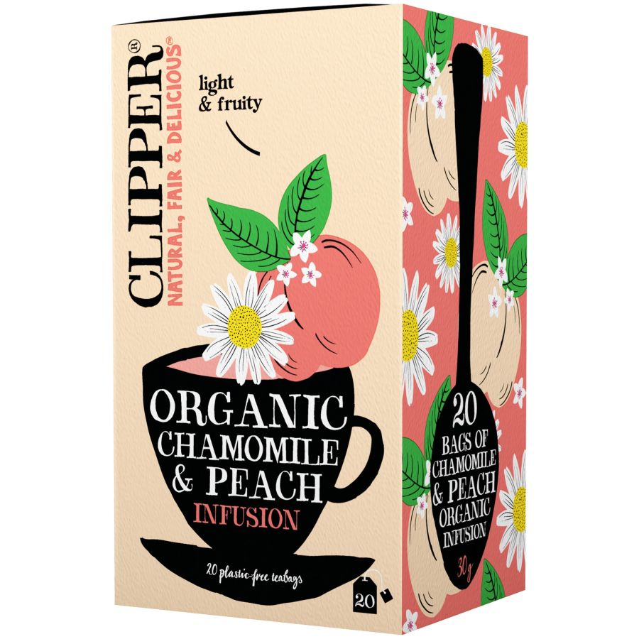 Clipper Chamomile And Peach Infusion 20 bolsas de té
