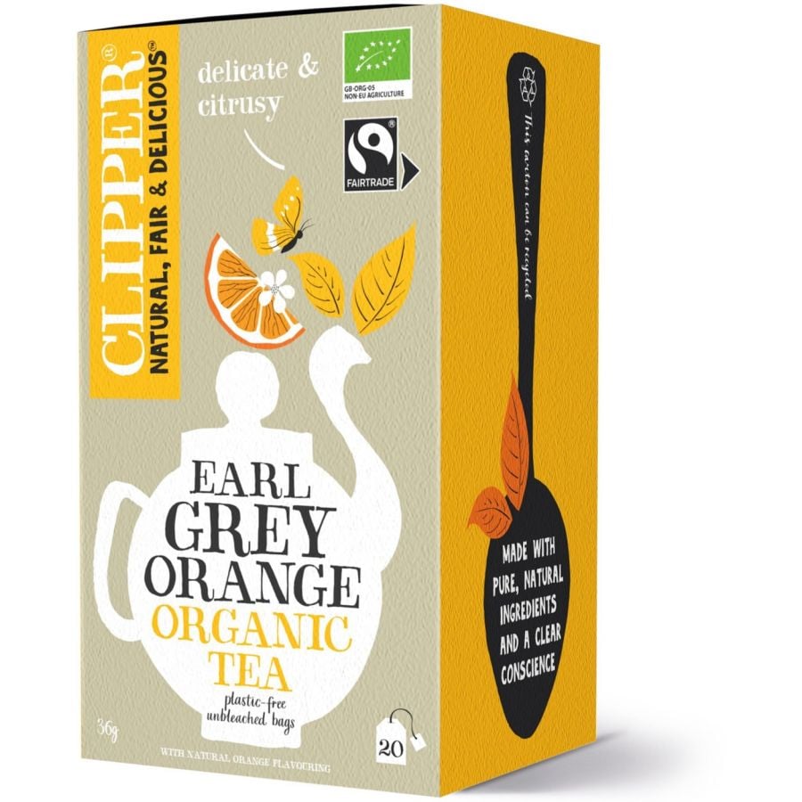 Clipper Organic Earl Grey Orange, 20 Tea Bags