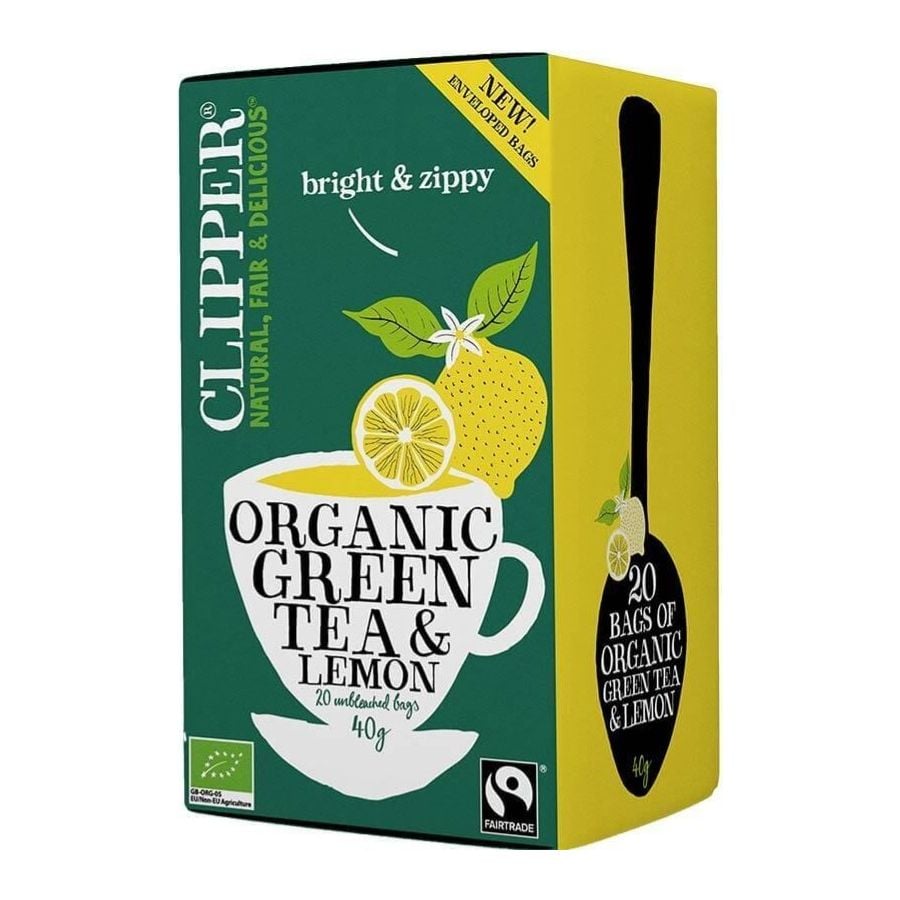 Clipper Organic Green Tea & Lemon 20 sachets