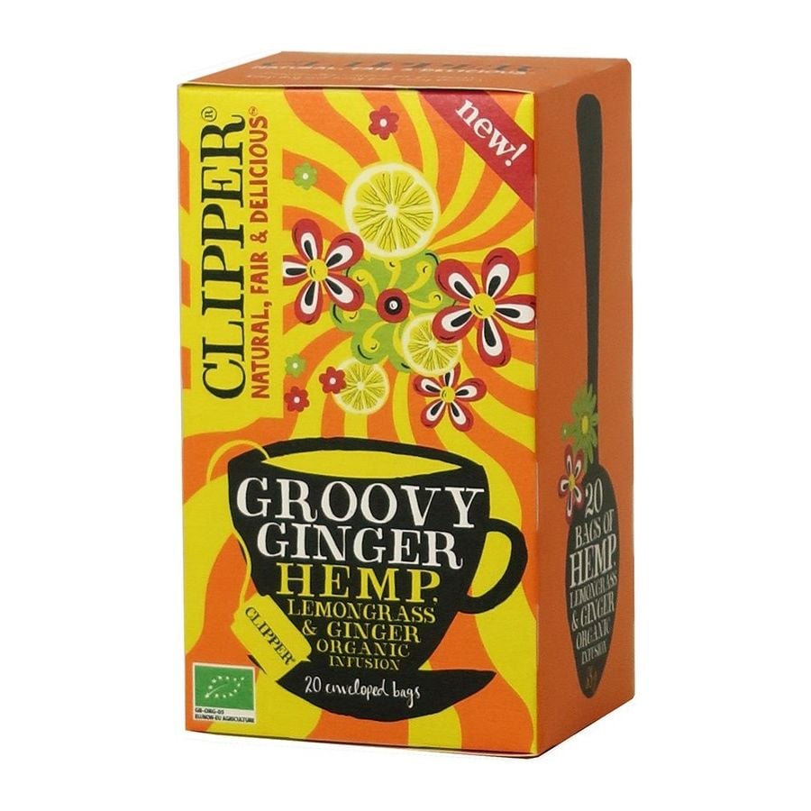 Clipper Organic Groovy Ginger - Hemp, Lemongrass & Ginger Infusion 20 sachets