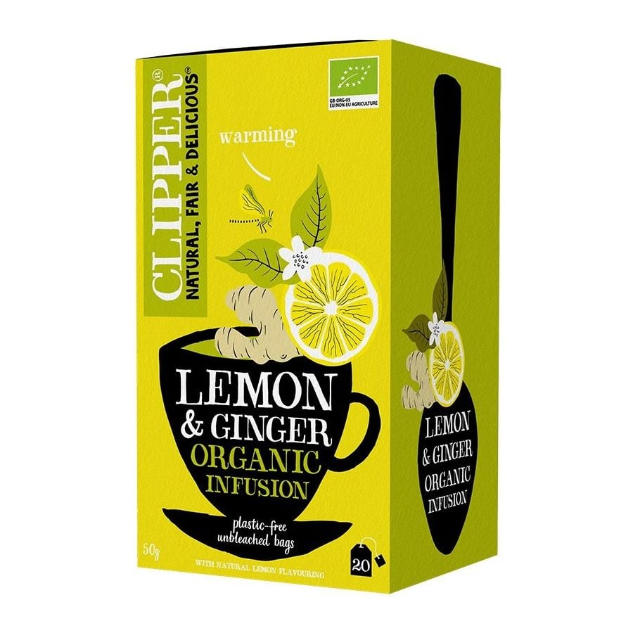 Clipper Organic Lemon & Ginger Infusion 20 Tea Bags