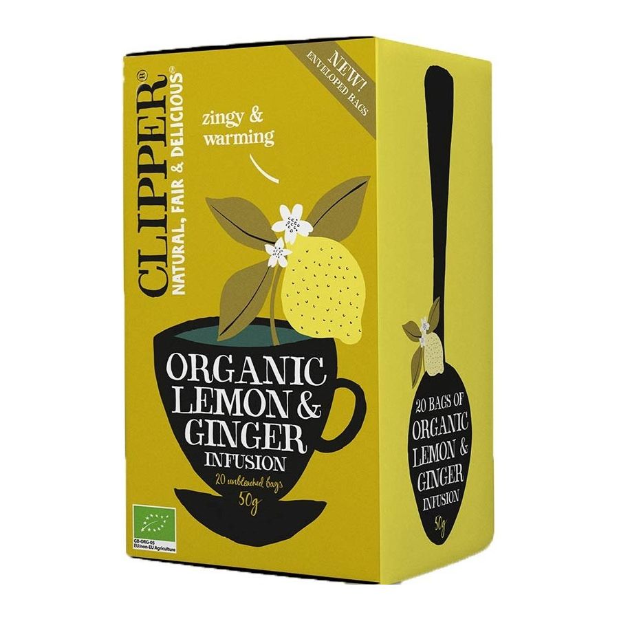 Clipper Organic Lemon & Ginger Infusion 20 sachets