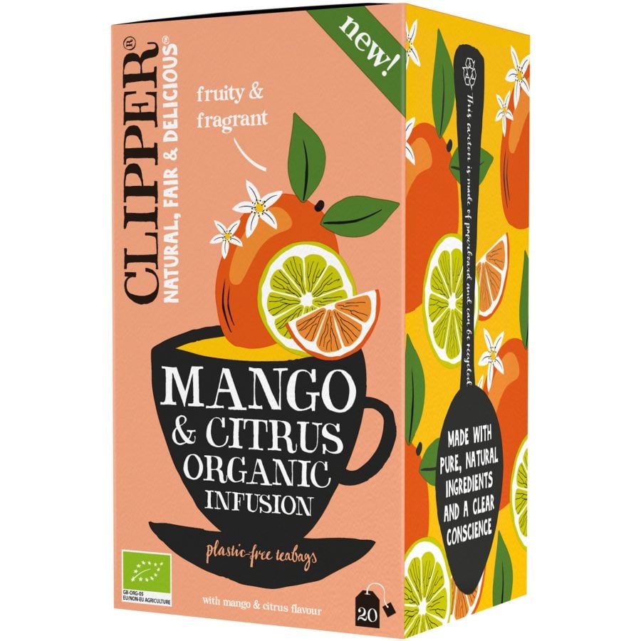 Clipper Mango & Citrus Organic Infusion 20 sachets de thé