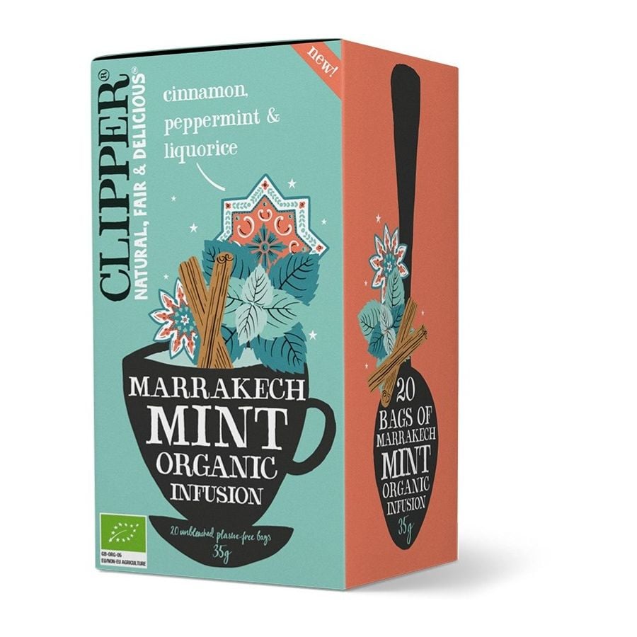 Clipper Organic Marrakech Mint Infusion 20 Tea Bags