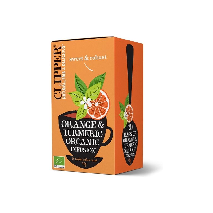 Clipper Orange & Turmeric Organic Infusion 20 Tea Bags