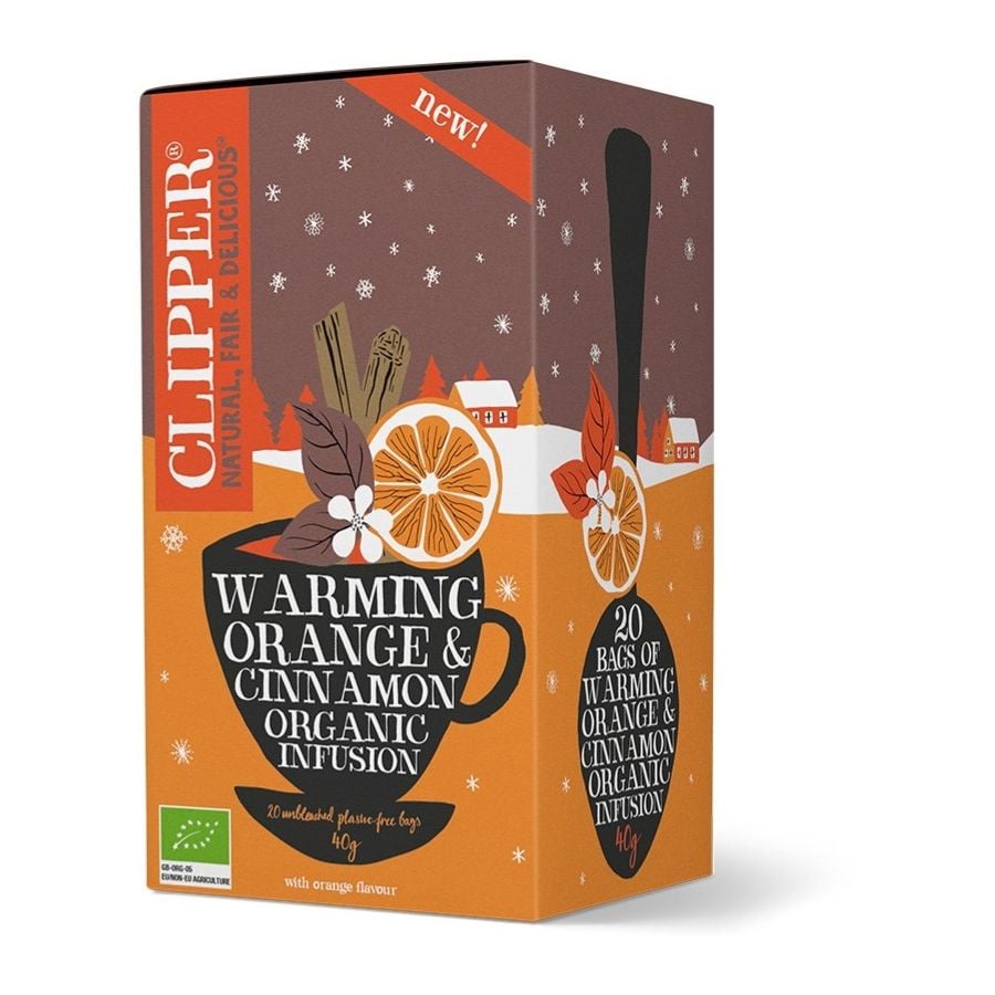Clipper Organic Warming Orange & Cinnamon Infusion 20 Tea Bags