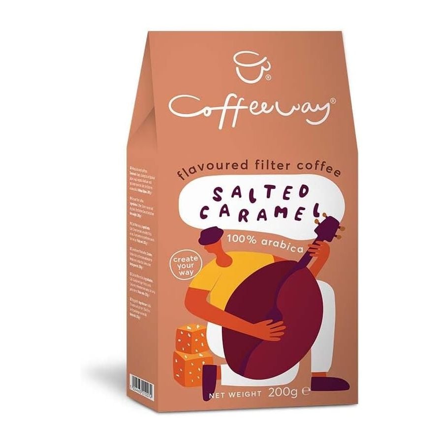 Coffeeway Salted Caramel Flavoured Ground Coffee 200 g